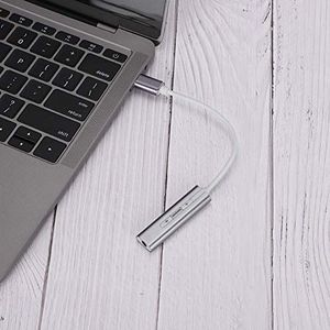 Redxiao 【 10,5 cm/4,1 inch USB 7.1 Geluidskanaal Plug-En-Play Geluidskaart, Praktische Geluidsadapter, Externe Geluidskaart Duurzaam voor 98SE Vista (grijs)