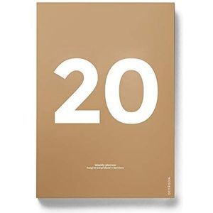 2020 weekkalender en kalender, achthoekig, simil. A5).