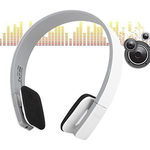 BQ618 Bluetooth-sportheadset, Running Fitness Hoofdtelefoon met zware bas, Heavy Bass Audio Handsfree stereo Sportheadset, Ingebouwde microfoon Draadloze hoofdtelefoon(Wit)