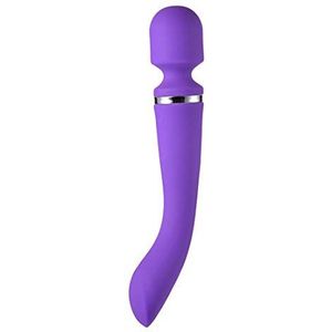 YABAISHI Double Head Stick Vrouw Vibrator Penis Pump Masturbatie Electric vibrerende massage Dildo Vibrator (Color : Purple)