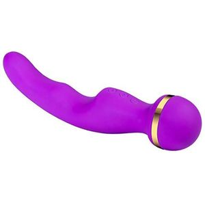 YABAISHI Dubbele Motor Sterke Shock AV Vibration Vrouwen Masturbatie Massage Stick Met Verwarming Silence Waterdicht Adult Vibrator (Color : Purple)