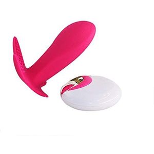 YABAISHI Women's Silicone Jumping Egg Vibrator Multi-frequency Vibration Invisible Wear Massage Stimulatie G-point Wireless Volwassen Vrouwelijke Sex Toys (Color : Pink)