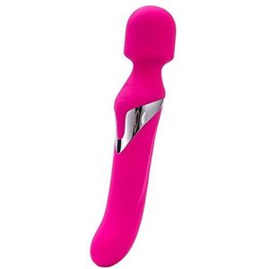 YABAISHI Volwassen Vrouwelijke Silicone Sex AV Stick Vibrator Double Head Vibration G Point Stimulatie Massage Wand (Color : Rose Red)