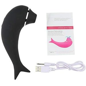 YABAISHI Zuigen Shock Pumping Massage AV Vibrator Volwassen Vrouwelijke Zuigen Vibrator (Color : Black)