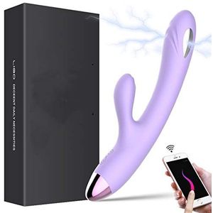 YABAISHI Vrouw 8 Frequency Vibrator Electric Pulse Vibration Stimulatie G Point Mute USB opladen Adult Massage Stick Sex Toys (Size : Smart Connect App)