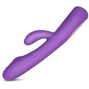 YABAISHI Vrouwelijke masturbatie Vibrator, Tweepuntige Vibration Verwarming massage stick, 3 Frequency Buckle Volwassen Vrouwelijke Masturbatie Toy (Color : Purple)