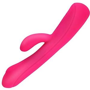 YABAISHI Vrouwelijke masturbatie Vibrator, Tweepuntige Vibration Verwarming massage stick, 3 Frequency Buckle Volwassen Vrouwelijke Masturbatie Toy (Color : Rose red)