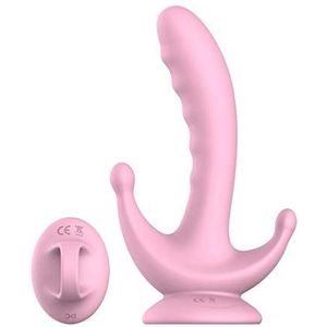 YABAISHI AV Bar Vrouw Vibrator Verwarming Swing vibrerende Silicone opladen draadloze afstandsbediening Sex Toys (Color : Pink)
