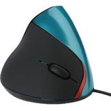JSY-12 5 Keys USB Wired Vertical Mouse Ergonomic Wrist Brace Optical Mouse(Blue)