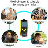 HT-611 Alcohol Tester Hoge Resolutie Audio Ademhaling Alcohol Tester