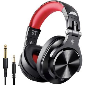 Oneodio A70 Zwarte rode hoofd-gemonteerde draadloze Bluetooth-stereo-headset