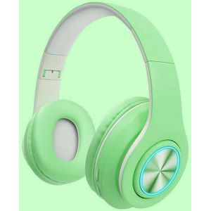 B39 Macaron Draadloze Bluetooth-headset Opvouwbare Gaming Headset Ondersteuning TF-kaart (Matcha Green)