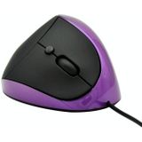 JSY-05 6 Keys Wired Vertical Mouse Ergonomics Brace Optical Mouse(Purple)