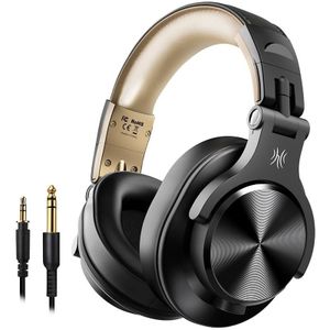 Oneodio A70 Black Gold Head-mounted Wireless Bluetooth Stereo Headset