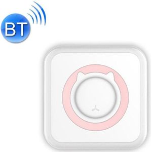 Handige Pocket Mini Printer Student Verkeerde Vraag Thermische Bluetooth Mobiele Telefoon Fotogegevens Opmerking Printer (Roze)