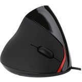 JSY-12 5 Keys USB Wired Vertical Mouse Ergonomic Wrist Brace Optical Mouse(Black)
