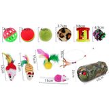 Pet Cat Toy Set Funny Cat Stick Pluche Mouse Combo Toy  Specificatie: No.11 Set