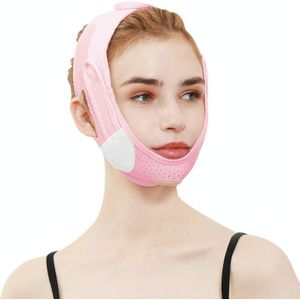 V Face Slaap Bandage Gezichtsverstevigende Hefmasker (072 Roze)