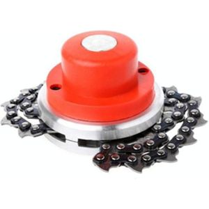 Universal  Lawn Mower Chain Grass Trimmer Head For Garden Trimmer Grass Cutter Spare Parts  Specification: Red