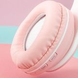 B39 Macaron Draadloze Bluetooth Headset Opvouwbare Gaming Headset Ondersteuning TF-kaart (Cherry Pink)