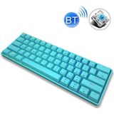 LEAVEN K28 61 Keys Gaming Office Computer RGB Wireless Bluetooth + Wired Dual Mode Mechanical Keyboard  Cabel Length:1.5m  Colour: Green Axis (Blue)