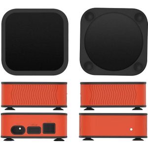 T7 Set-Top Box Siliconen Case Anti-Drop Stofdichte Beschermende Mouw voor Apple TV 4K (Oranje)