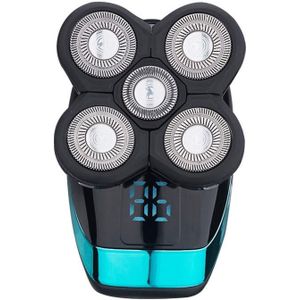 Elektrisch scheerapparaat Oplaadbaar Scheermes Intelligent Digital Display Bald Haar Clipper  Stijl: Blauw