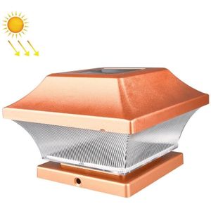 Outdoor Solar Column Headlights Wandlampen Decoratieve verlichting Waterdichte Tuinlichten (Golden)