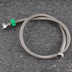2 PCS 1.5m Steel Hat 304 Stainless Steel Metal Knitting Hose Toilet Water Heater Hot And Cold Water High Pressure Pipe 4/8 inch DN15 Connecting Pipe
