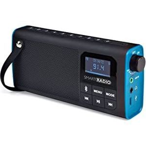 Draagbare 3-in-1 FM-radio, bluetooth-luidspreker, oplaadbare batterij en audiospeler van micro-SD-kaart, smart-radio. XSQUO Useful Tech
