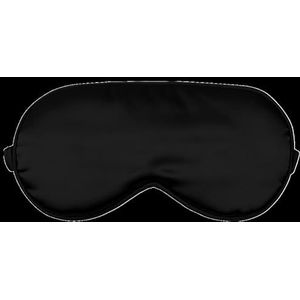 Oogmasker 2 stuks 3D zijden slaapmasker natuurlijk slapen oogmasker oogmasker oogdekking schaduw ooglapje zachte draagbare blinddoek reizen ooglapje (kleur: zwart)