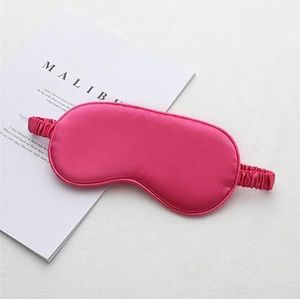 Oogmasker oogschaduw slapen oogmasker cover ooglap blinddoek solide draagbare rust ontspannen oogschaduw cover zachte pad ooglapje (kleur: zilver)