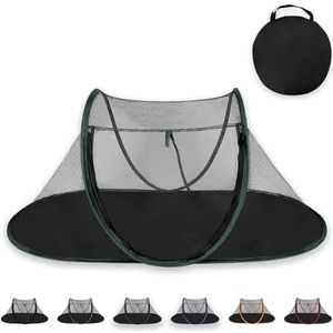 Huisdier tent draagbare opvouwbare huisdier tent huizen katten hondenhuis huisdier kooi voor kat tent puppy kennel eenvoudige bediening hek buiten honden kat tipi (kleur: groen)