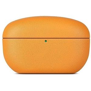 Lederen Hoes Voor Sony WF-1000XM5, Oortelefoon Draagbare Beschermhoes (Color : Orange)