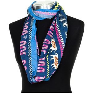 Oneindige kraag voor gezicht en hals met opdruk 27500 vrouw