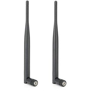 2 stuks Dual-Band WIFI-antenne, 6DBI High Gain Router Antenna, SMA Female Connector, netwerkantennes voor draadloze Wi-Fi Router en netwerkapparaten