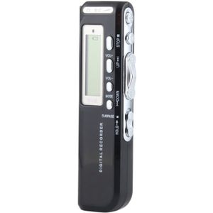 4GB digitale voice recorder Dictaphone MP3-speler  ondersteuning telefoon opname  VOX-functie (zwart)