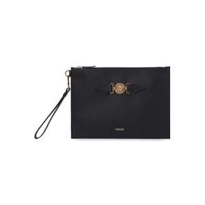 Versace, Tassen, Heren, Zwart, ONE Size, Heren Pouch