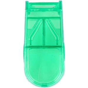 Pillensnijder - Bewaardoosje - Pillen deler - Medicijnen - Groen - 1 stuk