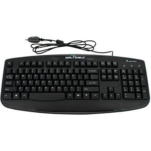 Seal Shield Medical Grade Keyboard - Zwart