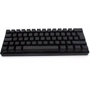 Tutoy 62 Key Zwart Wit Lege Dikke Pbt Iso Keycaps Key Caps voor Mechanisch Keyboard - Zwart