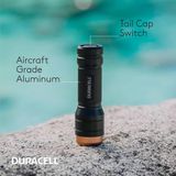 Duracell Led Zaklamp + 3Xaaa Batterijen Zwart