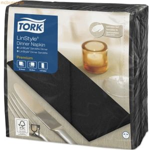 Dinerservet tork linstyle premium zwart 478151