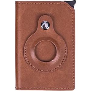 Airtag wallet - Portemonnee - Cardhouder - Pasjeshouder - Unisex - RFID en NFC beveiliging - Bruin