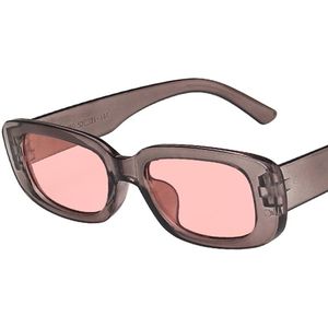 Fler® | Trendy Zonnebril voor dames - Roze & Grijs - UV400