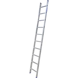 ALX enkele ladder - 10 treden - Aluminium - 360cm werkhoogte