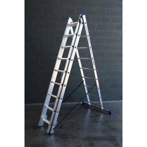 Alumexx 3-delige ladder 3x9 treden