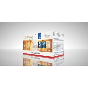 cleanFINE Penta - insuline pennaalden - 4MM 31G (100 stuks)