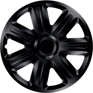 Versaco - Wieldoppenset - Comfort Black - Slagvast Kunststof - Set van 4 Stuks