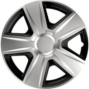 Versaco - Wieldoppenset - Zwart/Zilver - 4 Stuks - Slagvast Kunststof